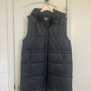 Falls Creek Charcoal Quilted Vest - Black - Like Brand New!
